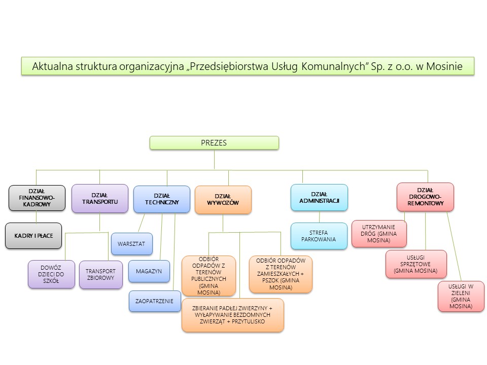 Struktura organizacyna PUK